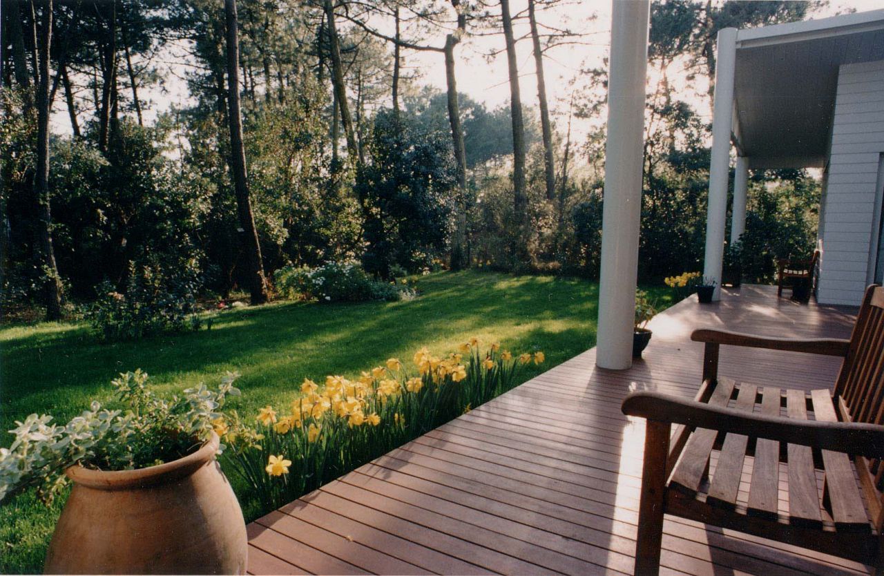 Projet d'architecture pour maison en ossature métallique et bois sur le Bassin d'Arcachon